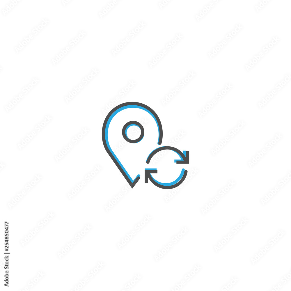 Place holder icon design. Interaction icon line vector illustration Place holder icon design. Interaction icon line vector illustration