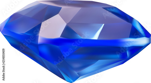 blue isolated sapphire illustration