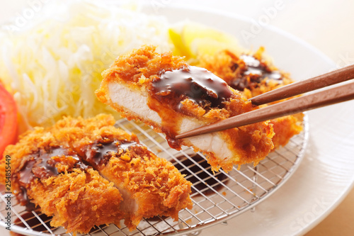 とんかつ　Japanese pork cutlet Tonkatsu photo