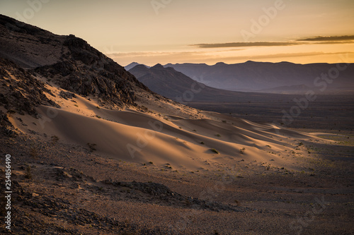Sunrise in Sahara desert. © djoronimo