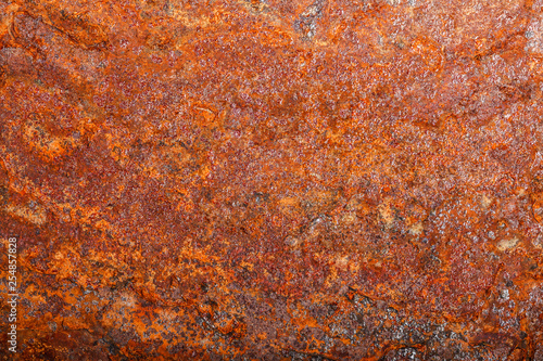 sheet of rusty metal. old oxidized background