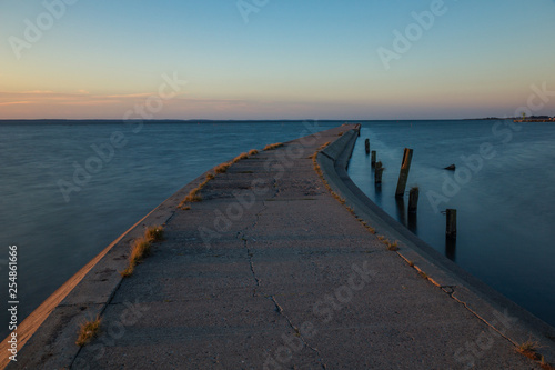 Pier in Frombork, Warminsko-Mazurskie, Poland