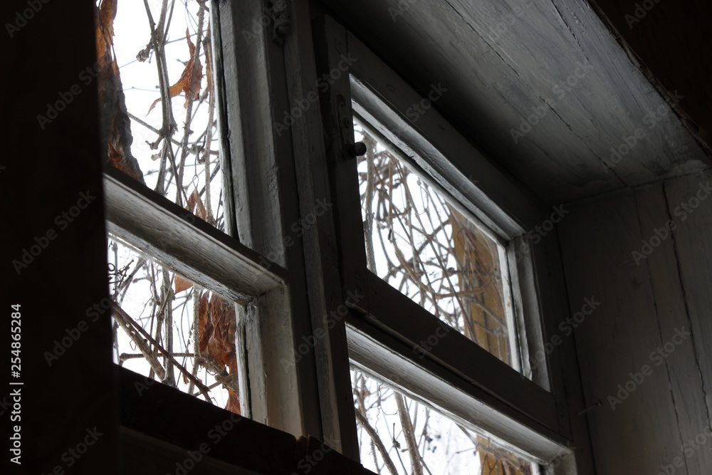 Fototapeta premium Window in cabin