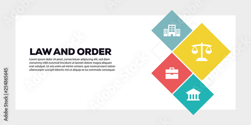 LAW AND ORDER BANNER CONCEPT