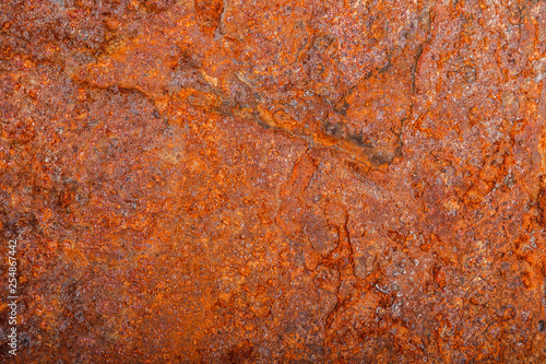 sheet of rusty metal. old oxidized background © toomler