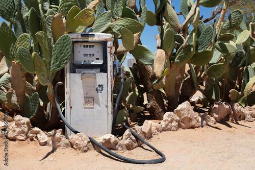 Abandoned Gas Pump in Solitaire / Namibia  photo
