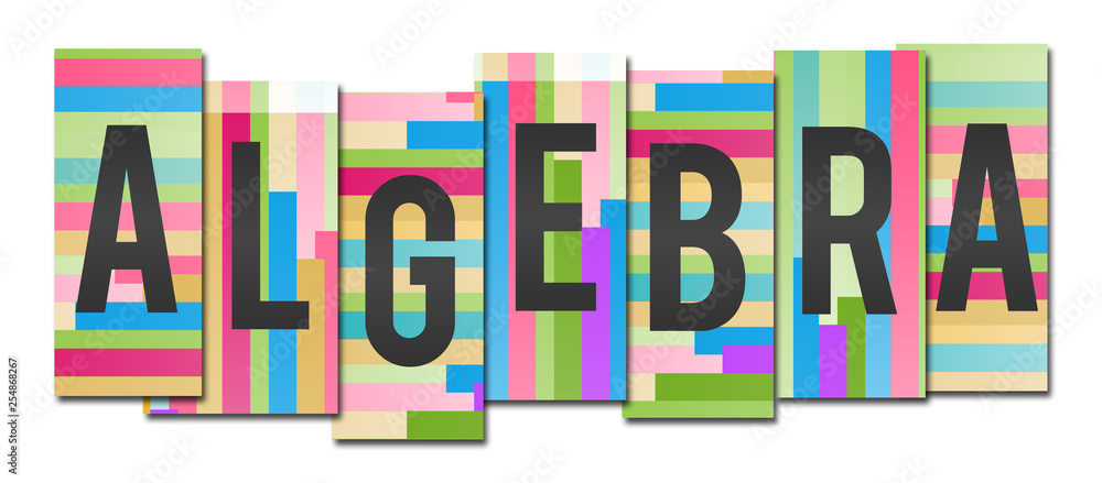 Algebra Colorful Lines Stripes 