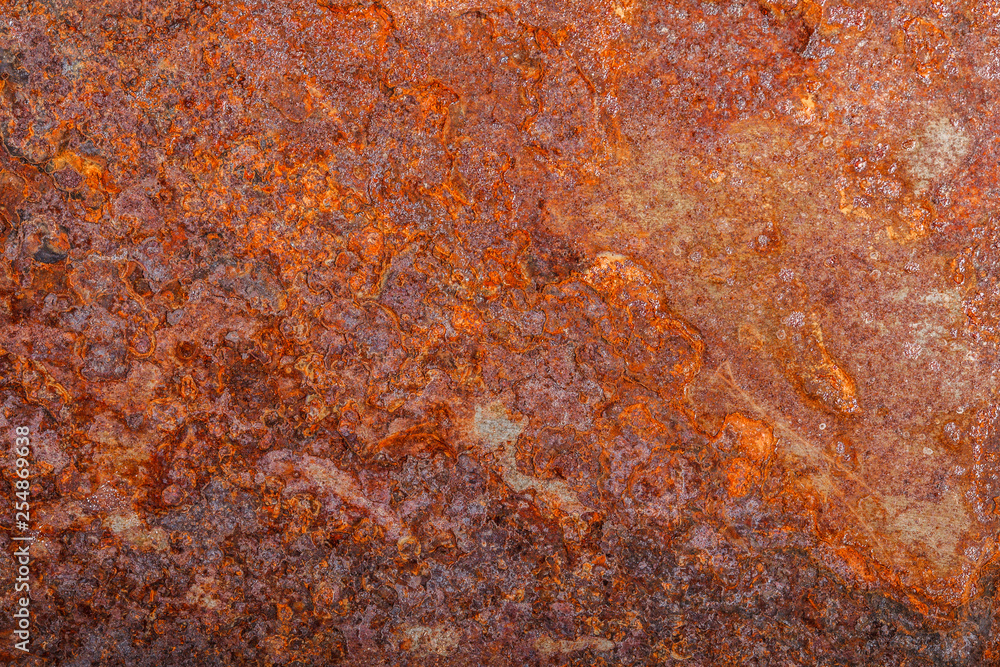 sheet of rusty metal. old oxidized background sheet of rusty metal. old oxidized background