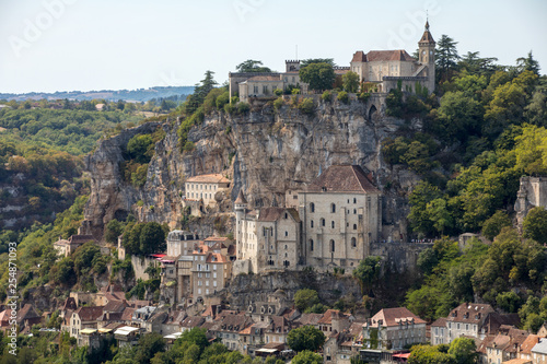 Pilgrimage town of Rocamadour  Episcopal city and sanctuary of the Blessed Virgin Mary  Lot  Midi-Pyrenees  France