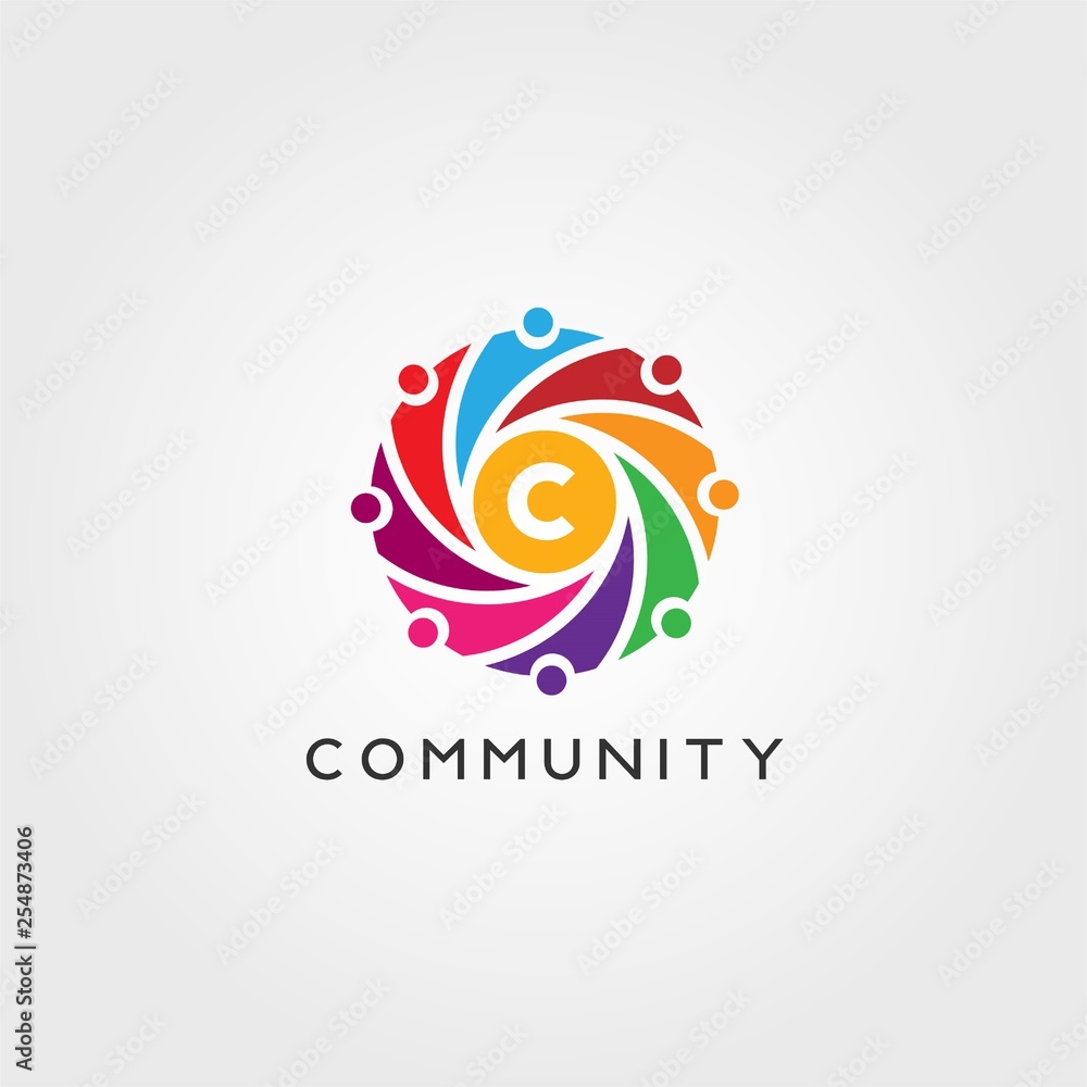 Obraz premium Team work or community icon