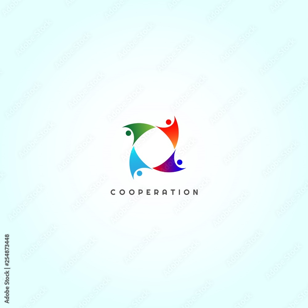 Team work icon templates, creative vector logo design,community emblem,cooperation symbol,illustration element Team work icon templates, creative vector logo design,community emblem,cooperation symbol,illustration element