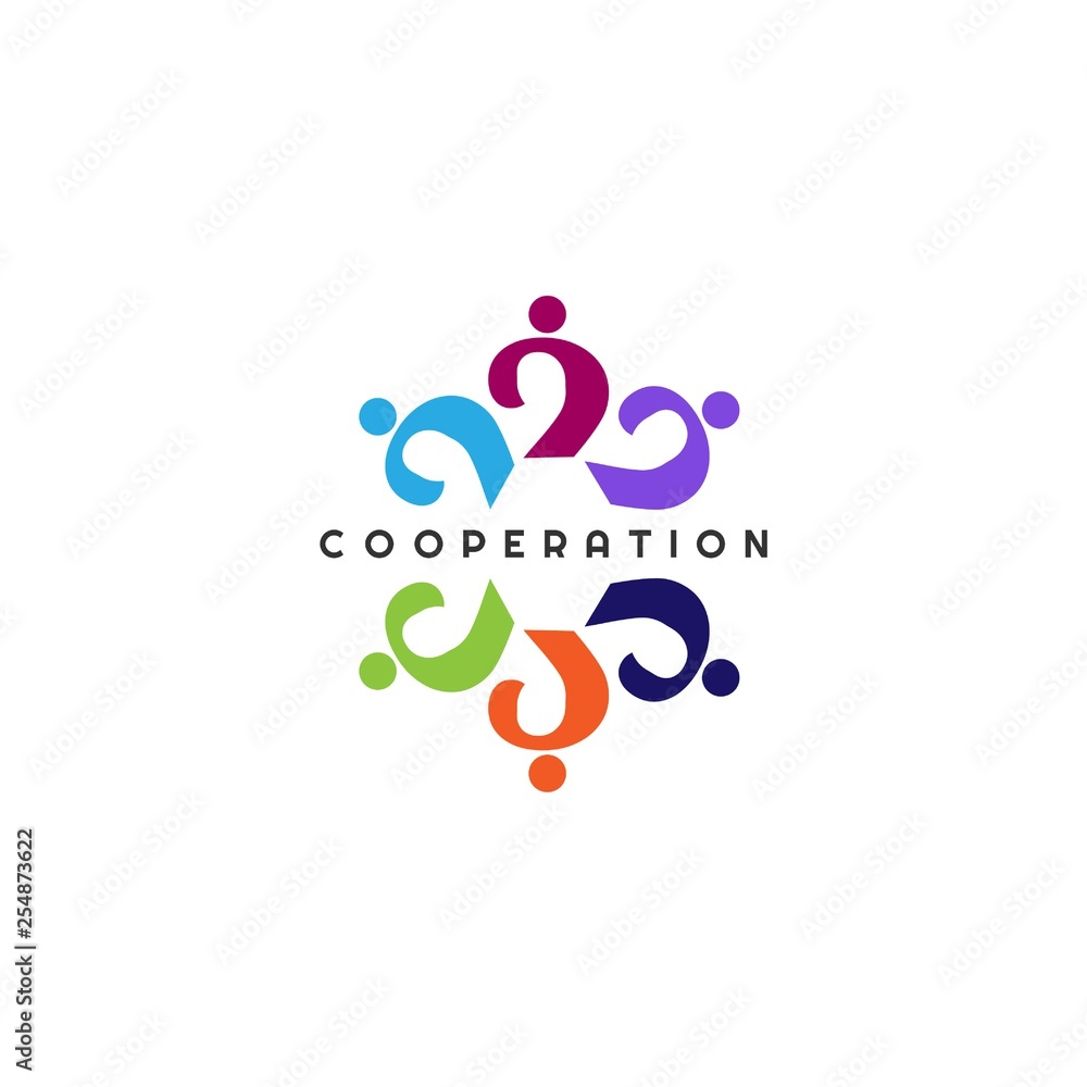 Team work icon templates, creative vector logo design,community emblem,cooperation symbol,illustration element Team work icon templates, creative vector logo design,community emblem,cooperation symbol,illustration element