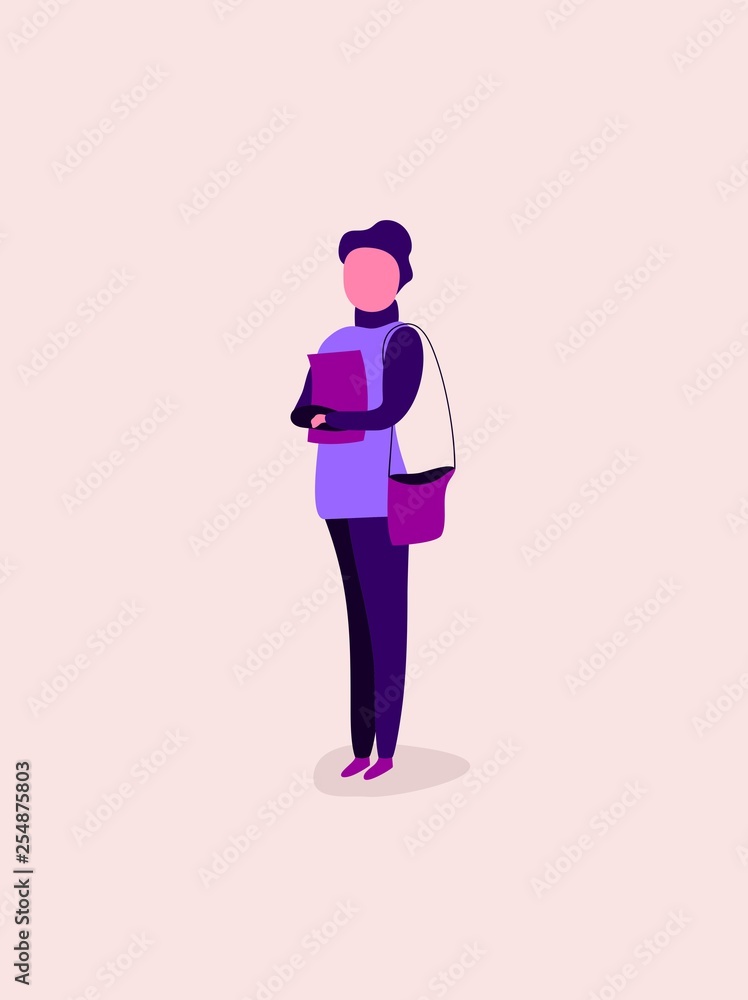 office worker, businesswoman, women or girl, female cartoon characters isolated, flat colored vector illustration office worker, businesswoman, women or girl, female cartoon characters isolated, flat colored vector illustration