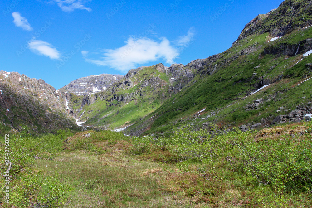 Hiking in Godvassdalen in Northern Norway