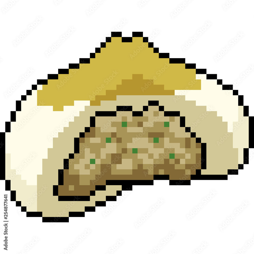 vector pixel art asian snack Stock Vector | Adobe Stock