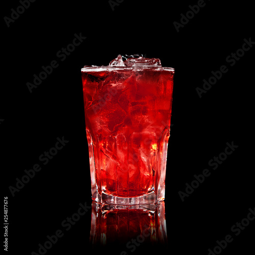 cocktail on a black background