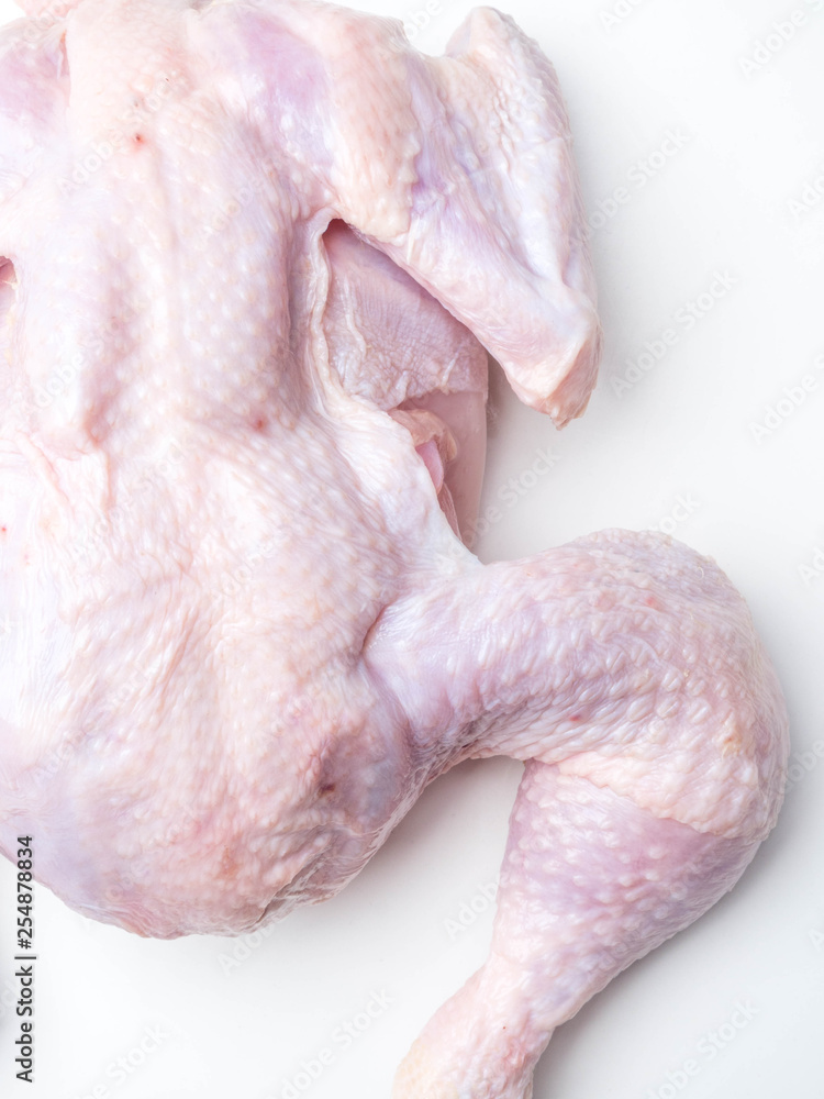 Fototapeta premium Fresh raw chicken isolated on white