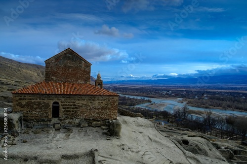 Christian Basilica in ancient rock-hewn town called Uplistsikhe