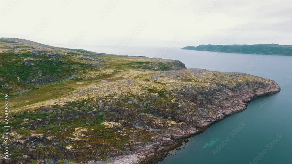 Flight over the tundra and lakes. Kola Peninsula, Russia. Flight over the tundra and lakes. Kola Peninsula, Russia.