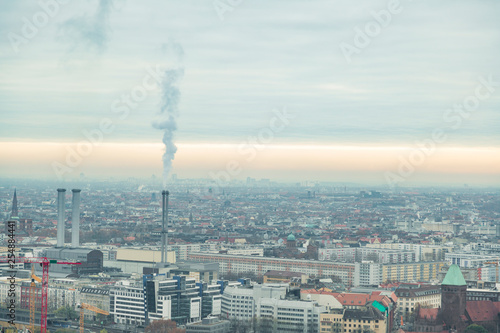 Many apartment houses in Berlin, Germany with panorama