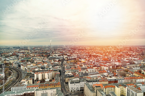 Panoramic cityscape of Berlin from the top © pavelgulea