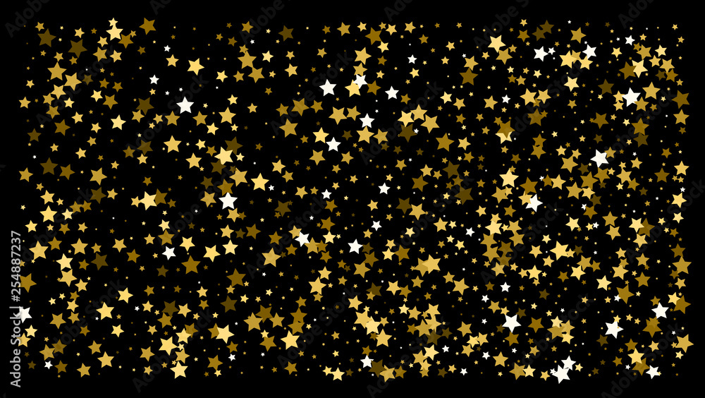 Gold stars. Confetti celebration Gold stars. Confetti celebration