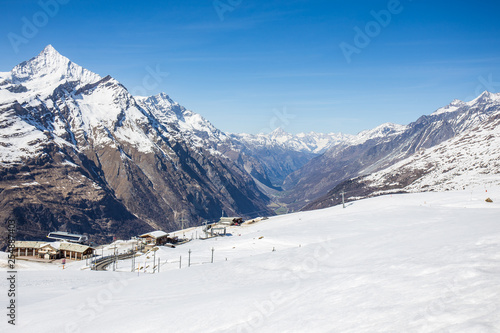 Riffelberg Train Station with Massif View - Zermatt, Switzerland