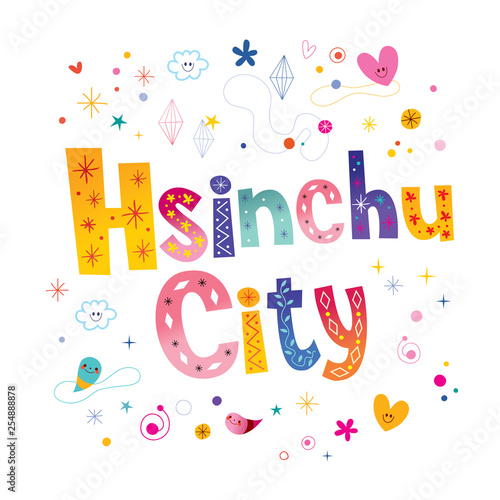 Hsinchu City unique lettering design