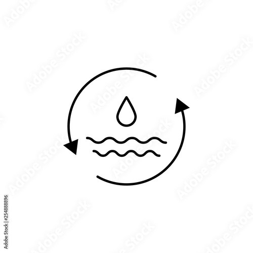 ecology, earth day, water icon. Element of mother earth day icon. Thin line icon for website design and development, app development. Premium icon
