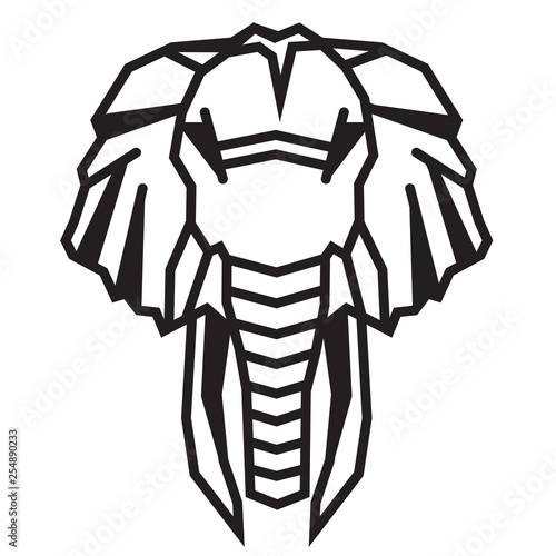 elephant for cut Template animal for laser cutting