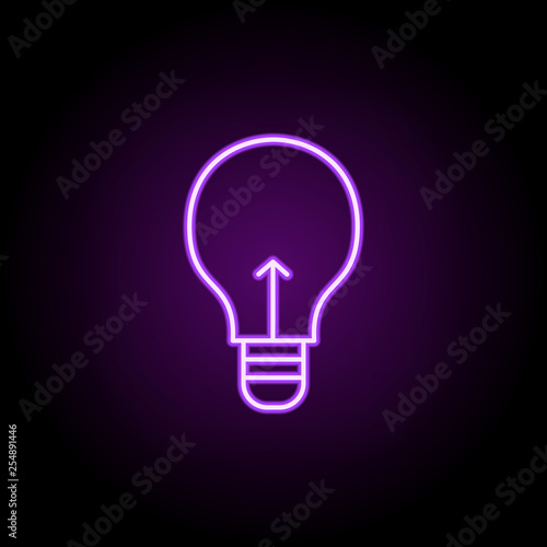 light bulb icon. Web icons universal set for web and mobile