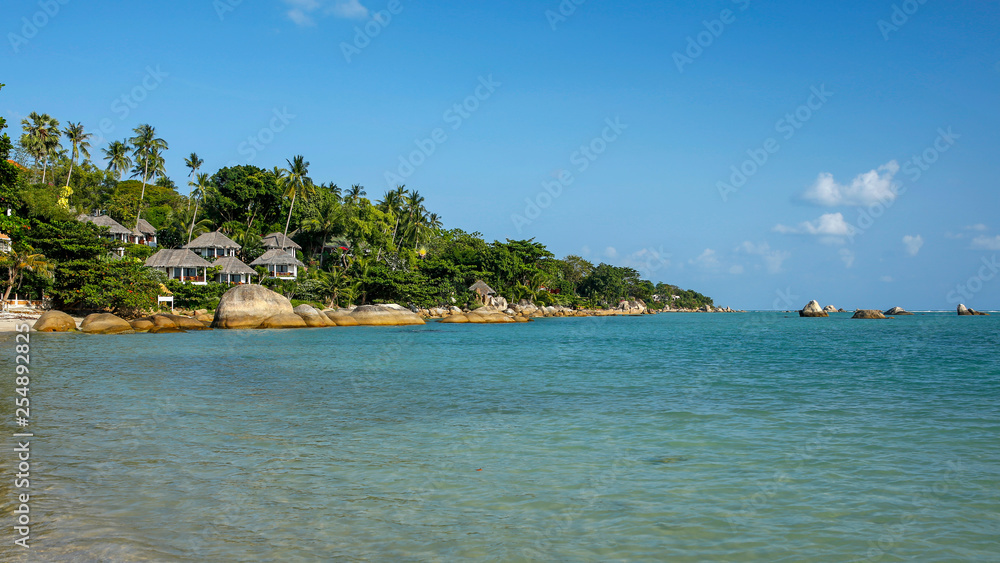 beautiful tropical beach Lamai, Koh Samui, Thailand