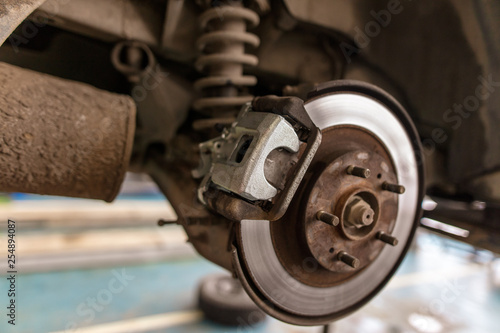 Repair of brake system on car wheels