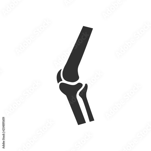 Knee icon flat vector