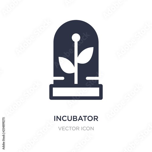 incubator icon on white background. Simple element illustration from Future technology concept.