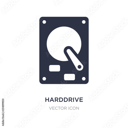 harddrive icon on white background. Simple element illustration from Hardware concept.