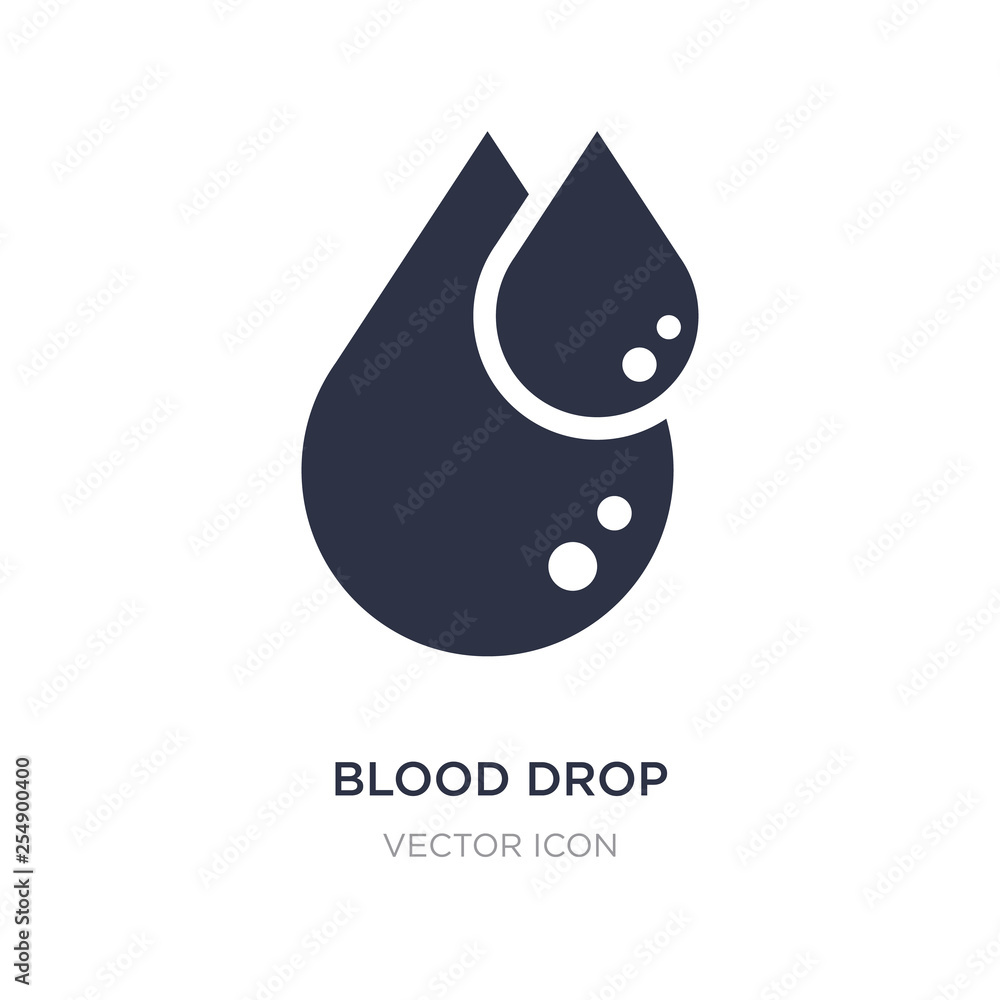 blood drop icon on white background. Simple element illustration from Health and medical concept. blood drop icon on white background. Simple element illustration from Health and medical concept.