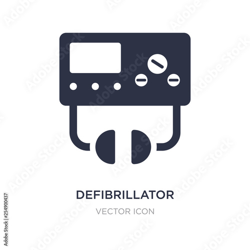 defibrillator icon on white background. Simple element illustration from Health and medical concept.