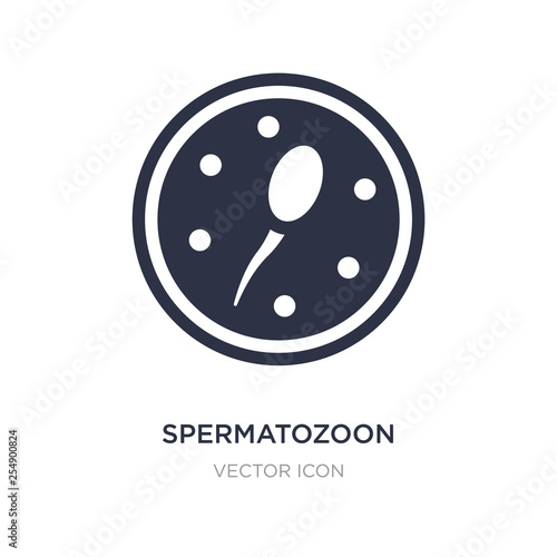 spermatozoon icon on white background. Simple element illustration from Health and medical concept.