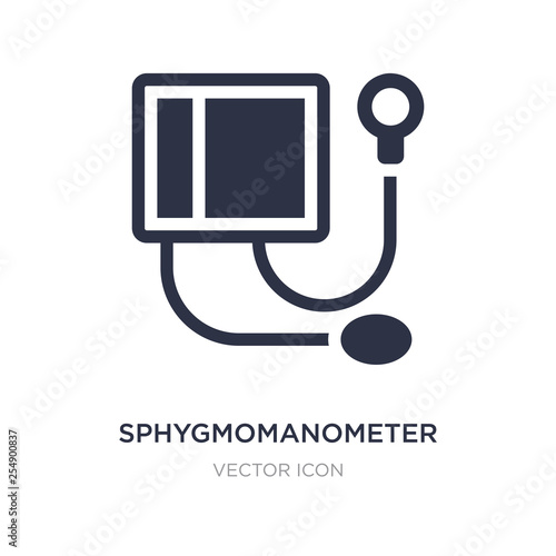 sphygmomanometer icon on white background. Simple element illustration from Health and medical concept.