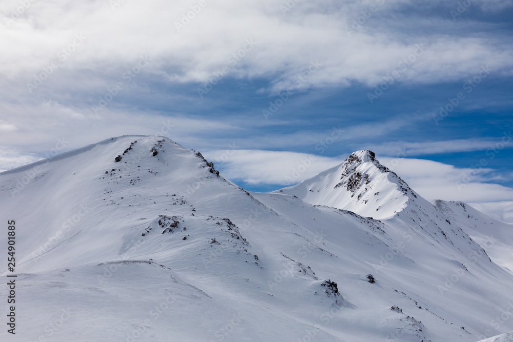 Snowy mountains in Italy