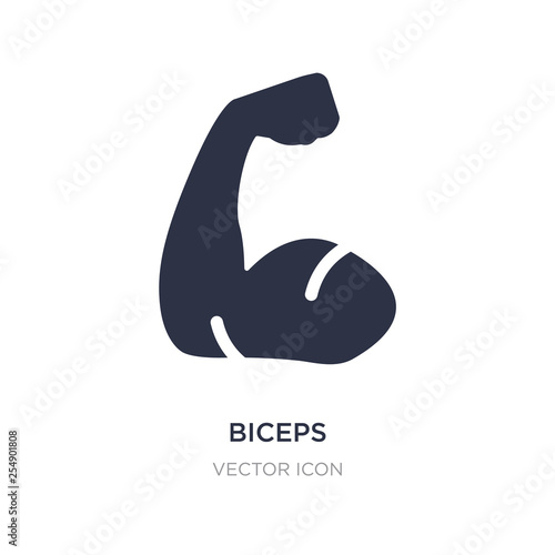 biceps icon on white background. Simple element illustration from Health and medical concept.