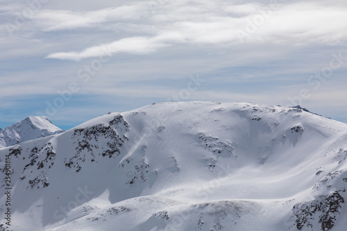 Snowy mountains in Italy