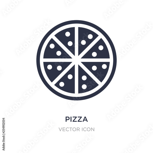 pizza icon on white background. Simple element illustration from Health and medical concept.