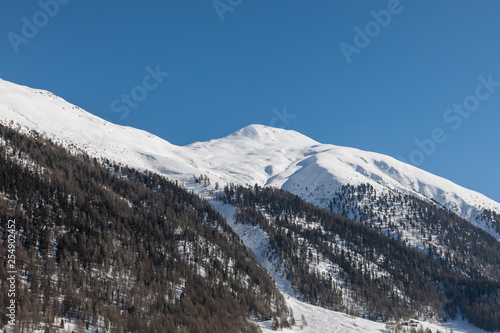 Snowy mountains in Italy