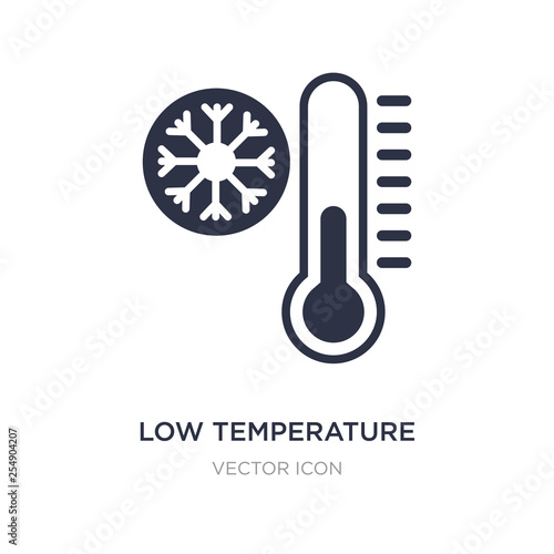 low temperature icon on white background. Simple element illustration from Networking concept.