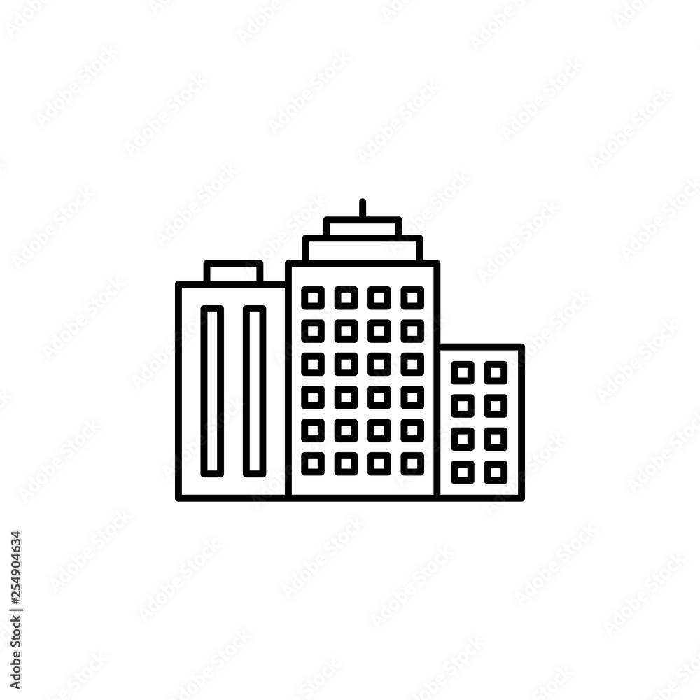 Corporate and business, cityscape, building icon