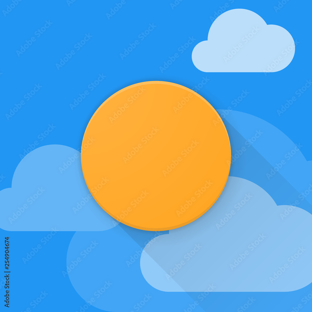 Weather Sunny Adaptive icon Material Design illustration Weather Sunny Adaptive icon Material Design illustration