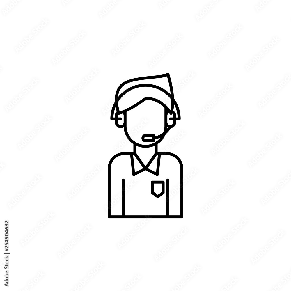 Corporate and business, headphones icon