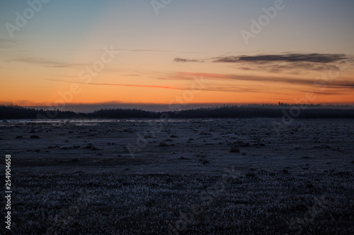 sunrise in store mosse nationalpark